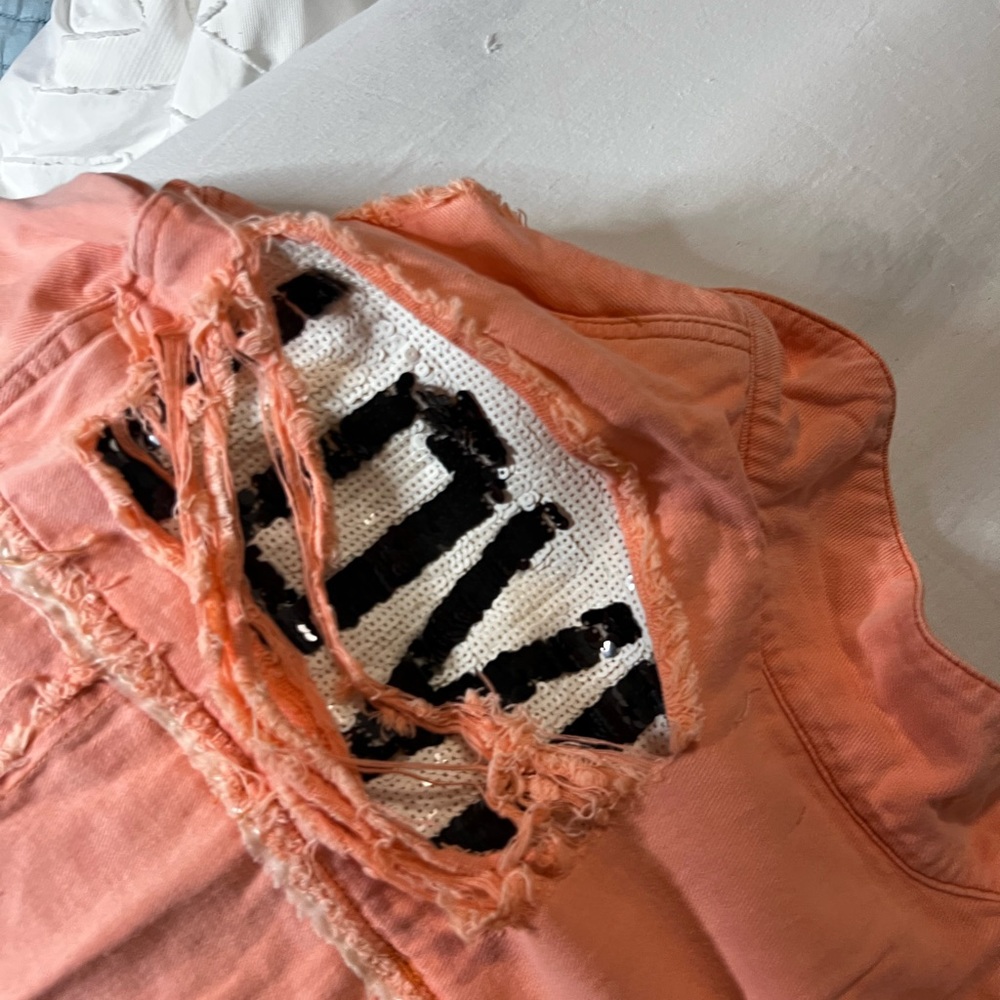 Cropped Jacket Sequin LOVE